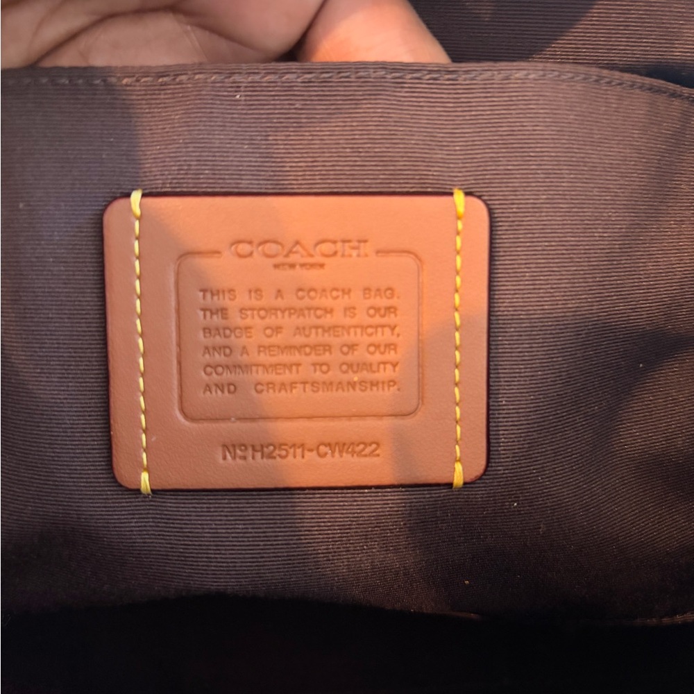 Coach Brown Leather Patch Bag - image 3